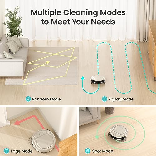 Lefant M210 Pro Robot Vacuum Cleaner, 2200Pa Suction,120 Mins Runtime, APP/Voice/Remote Control, Self-Charging Slim Robotic Vacuum, Ideal for Pet Hair,Low-Pile Carpet, Hard Floor
