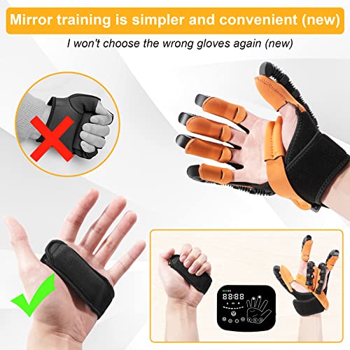 MZU Rehabilitation Gloves, Stroke Hand Therapy Equipment For Hand Function, Hand For Stroke,Hemiplegia Hand,Robotic Gloves Hand Rehab Glove, Hand Stroke Recovery Equipment.
