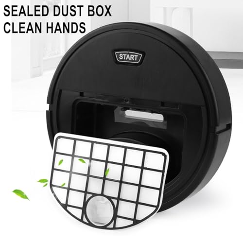 LAJPXKHY Intelligent Sweeping Robot, 3 in 1Household Cleaning and Sweeping Machine, Household Wireless Rechargeable Vacuum Sweeping for Pet Hair, All Floors, Carpets (Black), TOI-5412