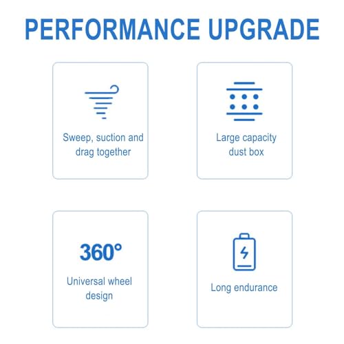 LAJPXKHY Intelligent Sweeping Robot, 3 in 1Household Cleaning and Sweeping Machine, Household Wireless Rechargeable Vacuum Sweeping for Pet Hair, All Floors, Carpets (Black), TOI-5412