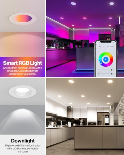 Smart RGBW Color Changing 6 Inch LED Lights