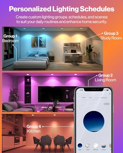 Smart RGBW Color Changing 6 Inch LED Lights