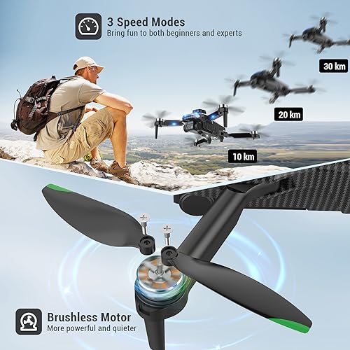4K GPS Drone for Kids with 360 Flips