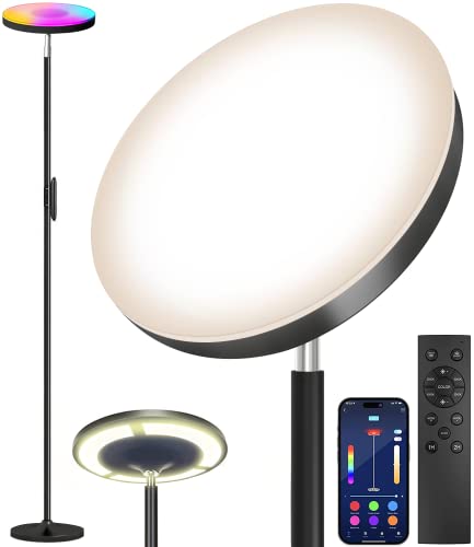 Double Sided LED Floor Lamp with Remote Control