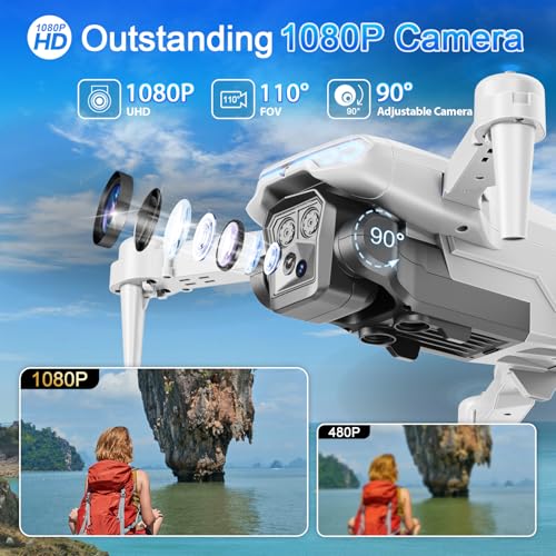 1080P HD Foldable FPV Drone for All Ages