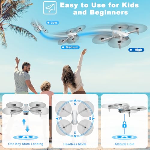 1080P Camera Drone with Altitude Hold & Voice Control