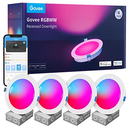 Govee Smart 6" RGBWW LED Downlight, Work with Alexa & Google Assistant