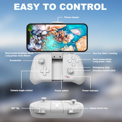 1080P Camera Drone with Altitude Hold & Voice Control