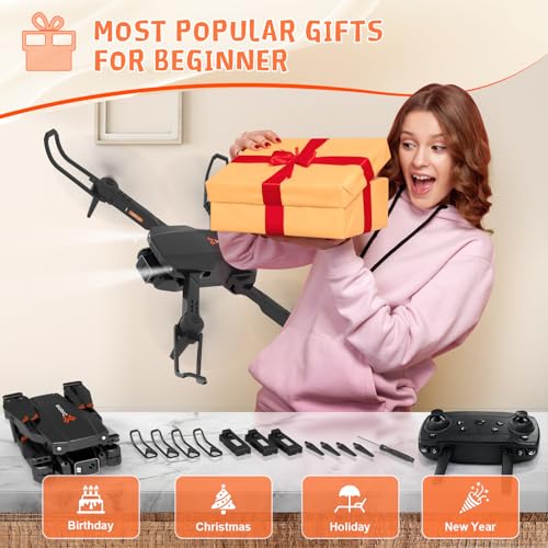 1080P HD Foldable Camera Drone with Altitude Hold