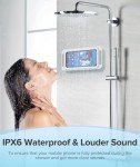 Waterproof Shower Phone Holder with Speakers