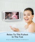 Waterproof Shower Phone Holder with Speakers