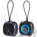 Portable Bluetooth Speaker with Lights & Stereo Sound