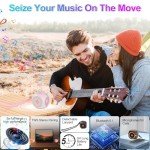 Aresrora Mini Bluetooth Speaker with Colorful Lights