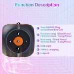 Aresrora Mini Bluetooth Speaker with Colorful Lights