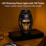 TWS Bluetooth Outdoor Speakers with Tiki Torch Lights