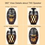 TWS Bluetooth Outdoor Speakers with Tiki Torch Lights