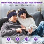 Adjustable Bluetooth Headband Headphones for Sleep & Run