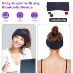 Adjustable Bluetooth Headband Headphones for Sleep & Run