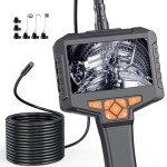 1080P Handheld Borescope with LED Inspection Camera
