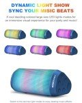 ANCOBER Bluetooth Speaker with Lights - Waterproof & Rechargeable