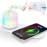 Multicolor Bluetooth Speaker and Night Light Combo
