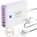 240W GaN USB C Fast Charger with 8 Ports