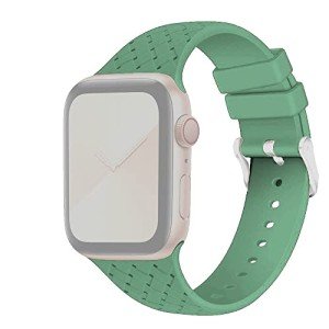 Olive Green Silicone Sport Band for Apple Watch