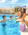 PORTBOR Wireless Bluetooth Speaker with Lights & Waterproof
