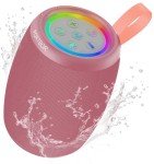 PORTBOR Wireless Bluetooth Speaker with Lights & Waterproof