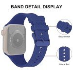 Silicone Sport Wristband for Apple Watch - Dark Blue
