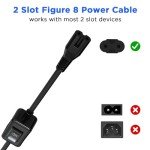 5ft Flat Plug Power Cord for Gadgets