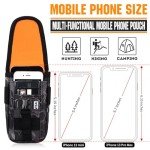 Tactical Phone Holster Pouch with US Flag Patch