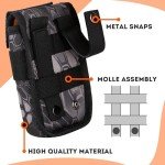 Tactical Phone Holster Pouch with US Flag Patch