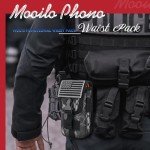 Tactical Phone Holster Pouch with US Flag Patch