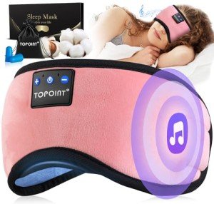 Bluetooth Sleep Mask with Headphones and Microphone