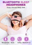 Bluetooth Sleep Mask with Headphones and Microphone
