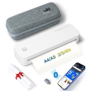 Compact Wireless Thermal Printer for Travel & Home