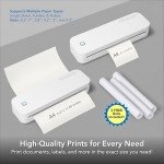 Compact Wireless Thermal Printer for Travel & Home
