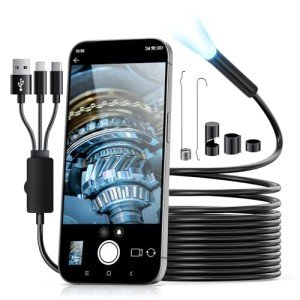 3-in-1 Endoscope Camera with LED Lights