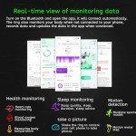 Twievo Smart Fitness Tracker Ring with Charging Case