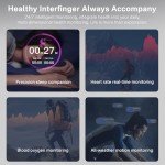 Tulbeys Smart Health Tracker Ring - Waterproof & Gesture Control