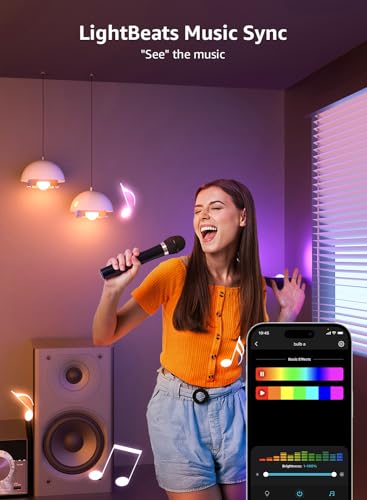AI Smart Light Bulbs with Voice Control & Music Sync