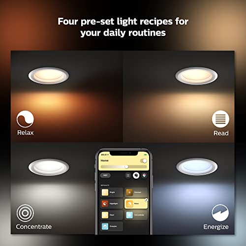 Philips Hue Smart Color-Changing LED Downlight 6-Pack