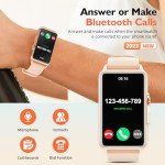 Stylish Pink Smartwatch for Calls – Unisex