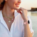 Flower Engraved Silicone Band for Samsung Galaxy Watch