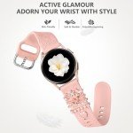 Flower Engraved Silicone Band for Samsung Galaxy Watch