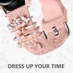 Flower Engraved Silicone Band for Samsung Galaxy Watch