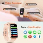 Stylish Pink Smartwatch for Calls – Unisex