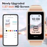Stylish Pink Smartwatch for Calls – Unisex