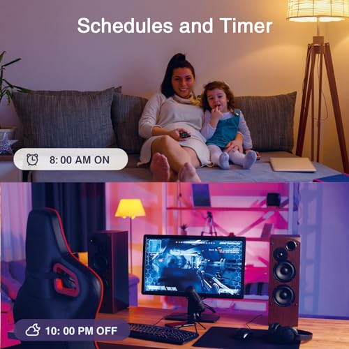 4-Pack Smart Light Bulbs, Color Changing, Voice Control